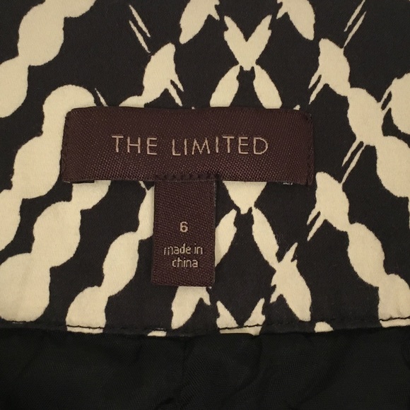 The Limited Black and Ivory Skirt - Picture 3 of 5